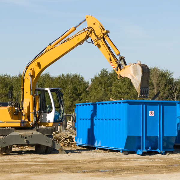 what happens if the residential dumpster is damaged or stolen during rental in Alma